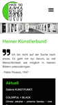 Mobile Screenshot of hernerkuenstlerbund.de
