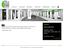 Tablet Screenshot of hernerkuenstlerbund.de